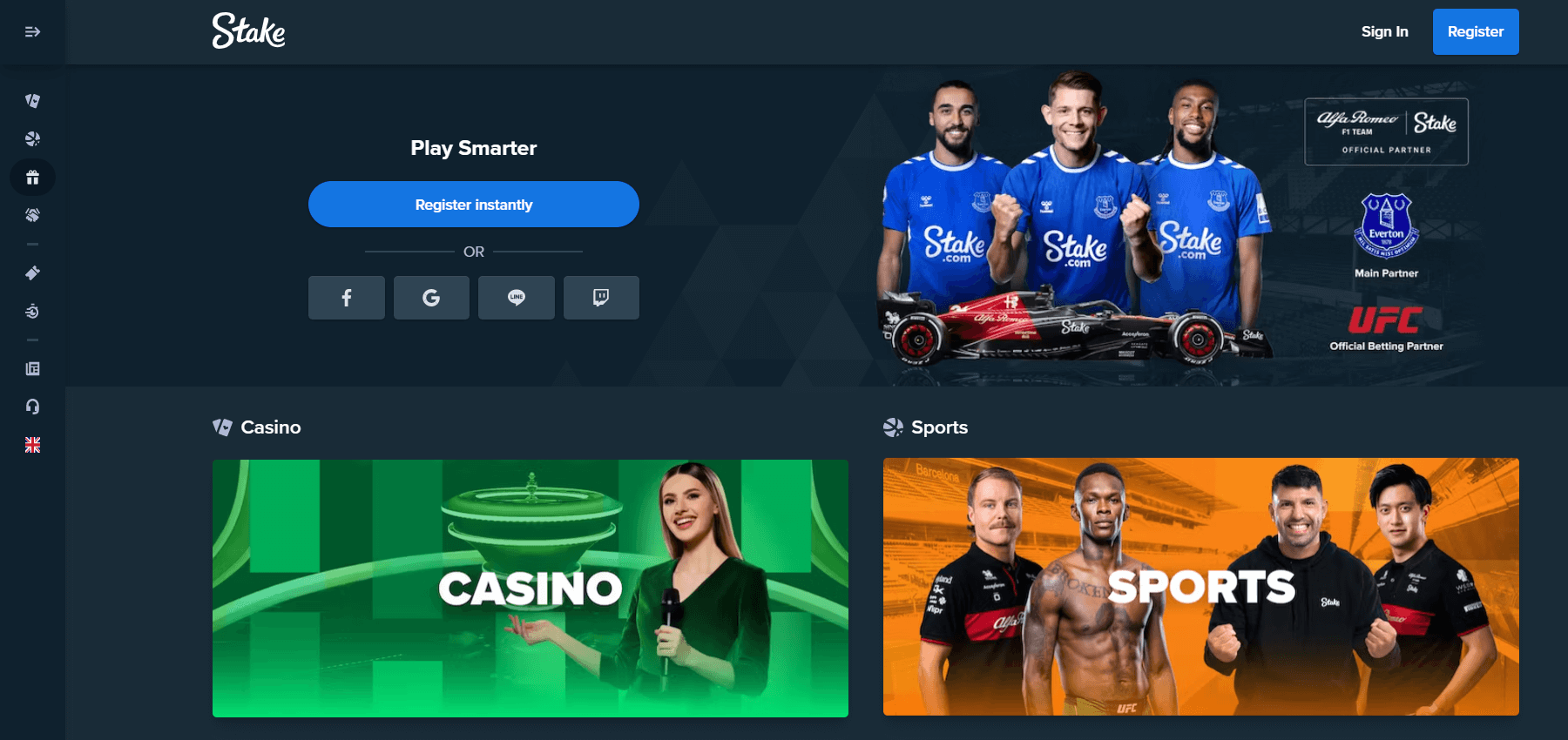 Stake.com Startseite