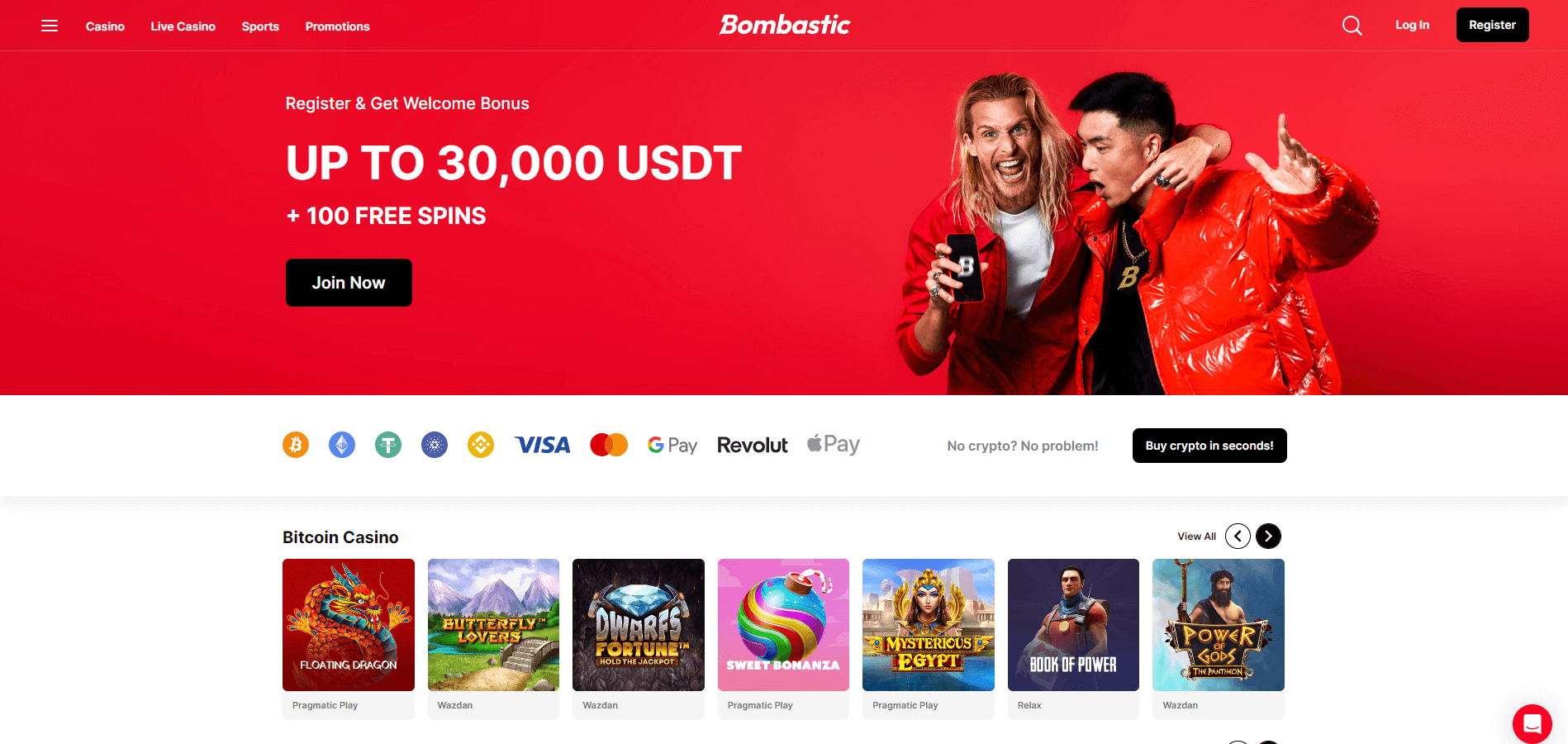 Bombastic-Startseite