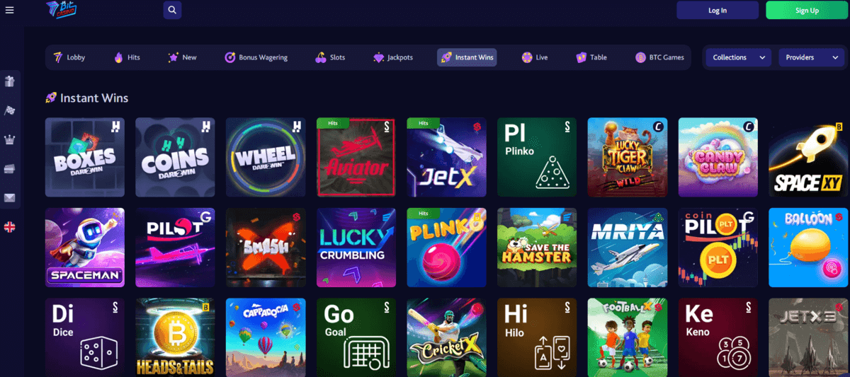 7bitcasino Sofortgewinn-Spiele