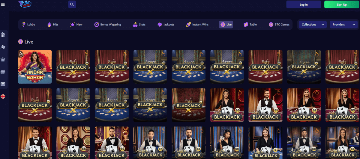 7bitcasino Live-Spiele