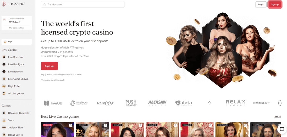 Bitcasino Startseite