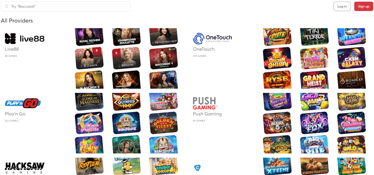 Bitcasino Softwareanbieter