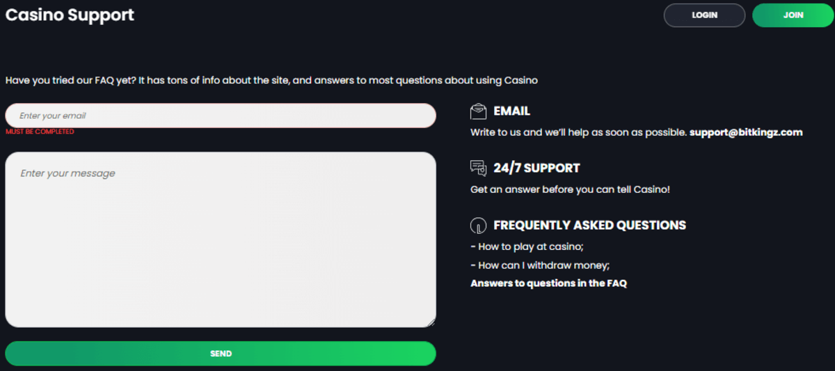 Bitkingz E-Mail-Support