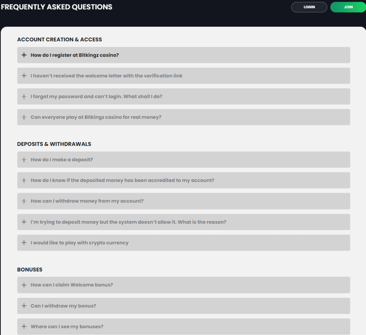 Bitkingz FAQ