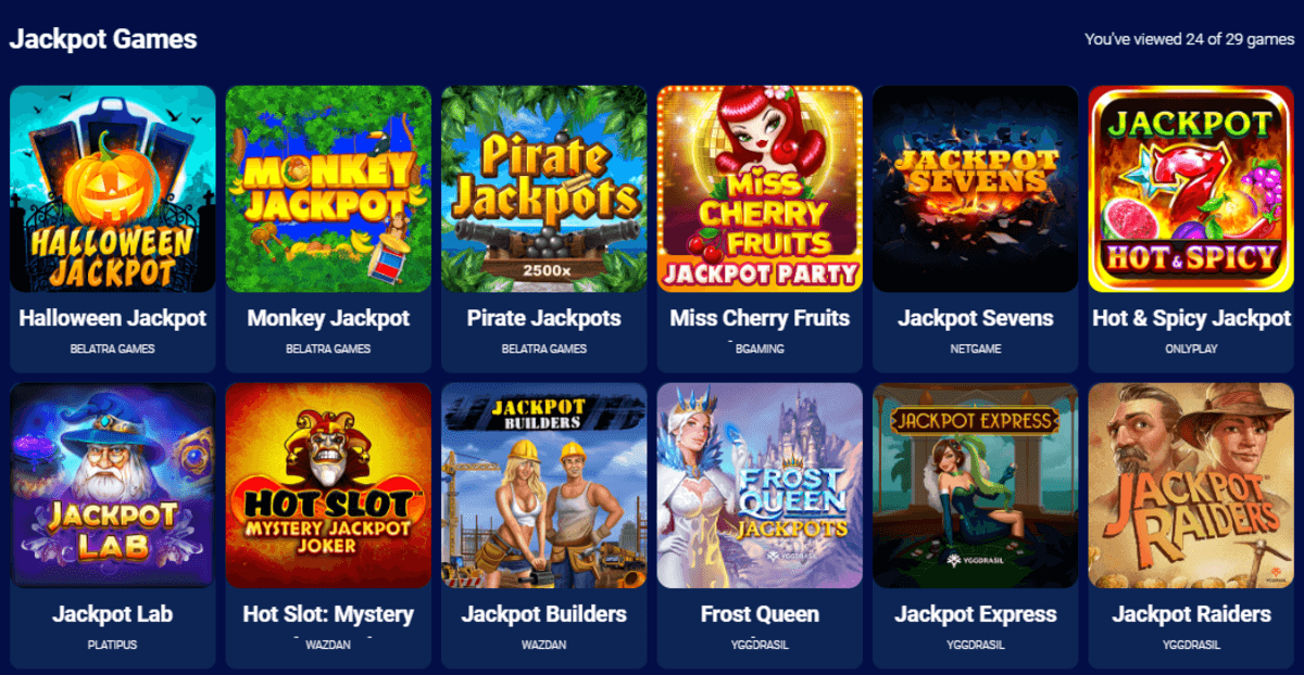 Blizz Jackpot-Spielautomaten