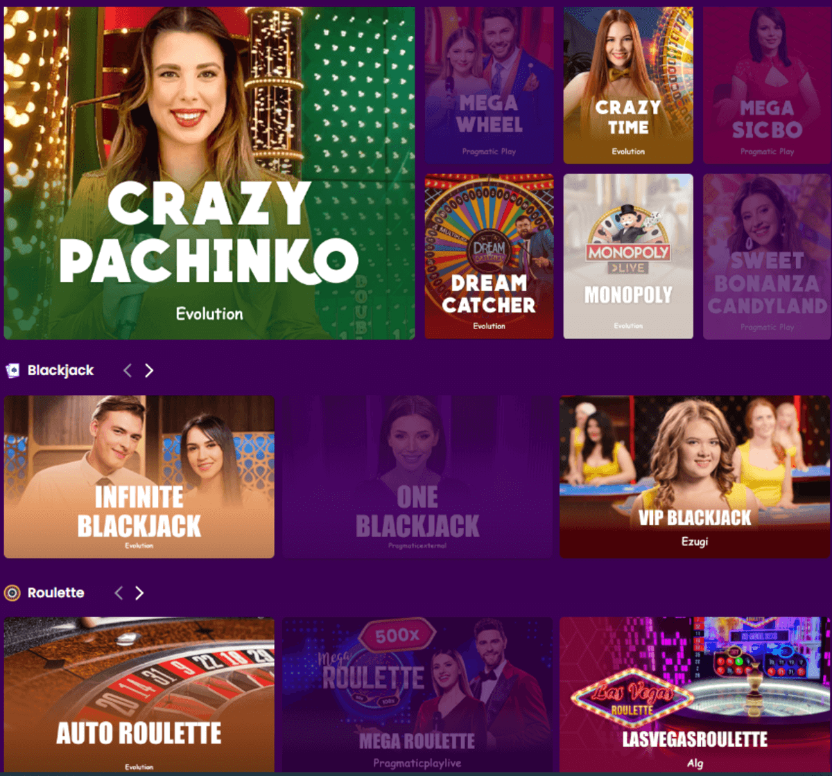 Trustdice Live-Spiele