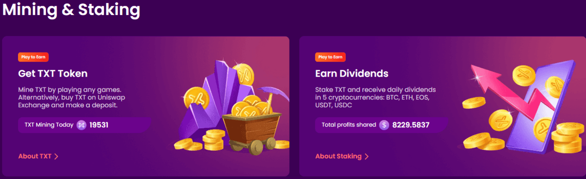 Trustdice Mining Staking Boni